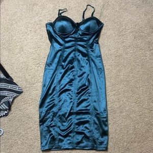 Teal Fashion nova dress